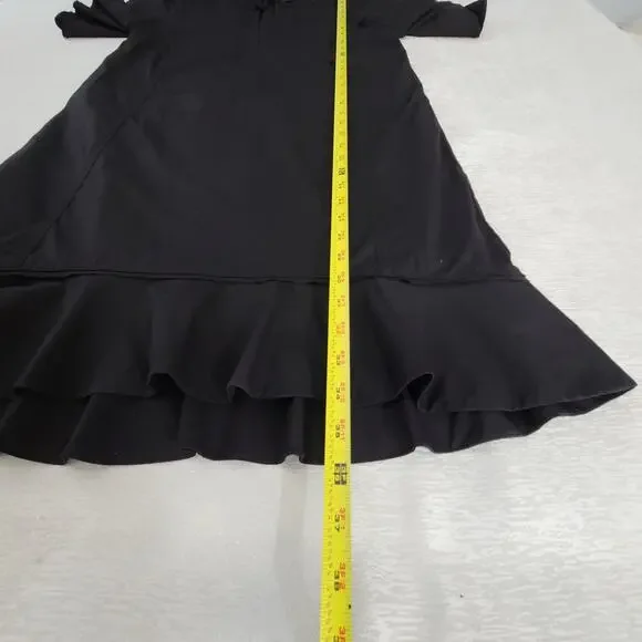 Proenza Schouler silk babydoll dress black Size 4 Preloved Excellent Whimisgoth - Picture 6 of 11